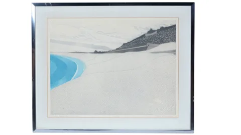 John Brunsdon, Chesil Beach at Portland, pencil signed, titled, and numbered to the margin