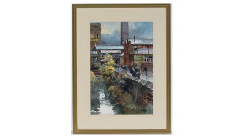George Busby, The Start of the Shift, watercolour