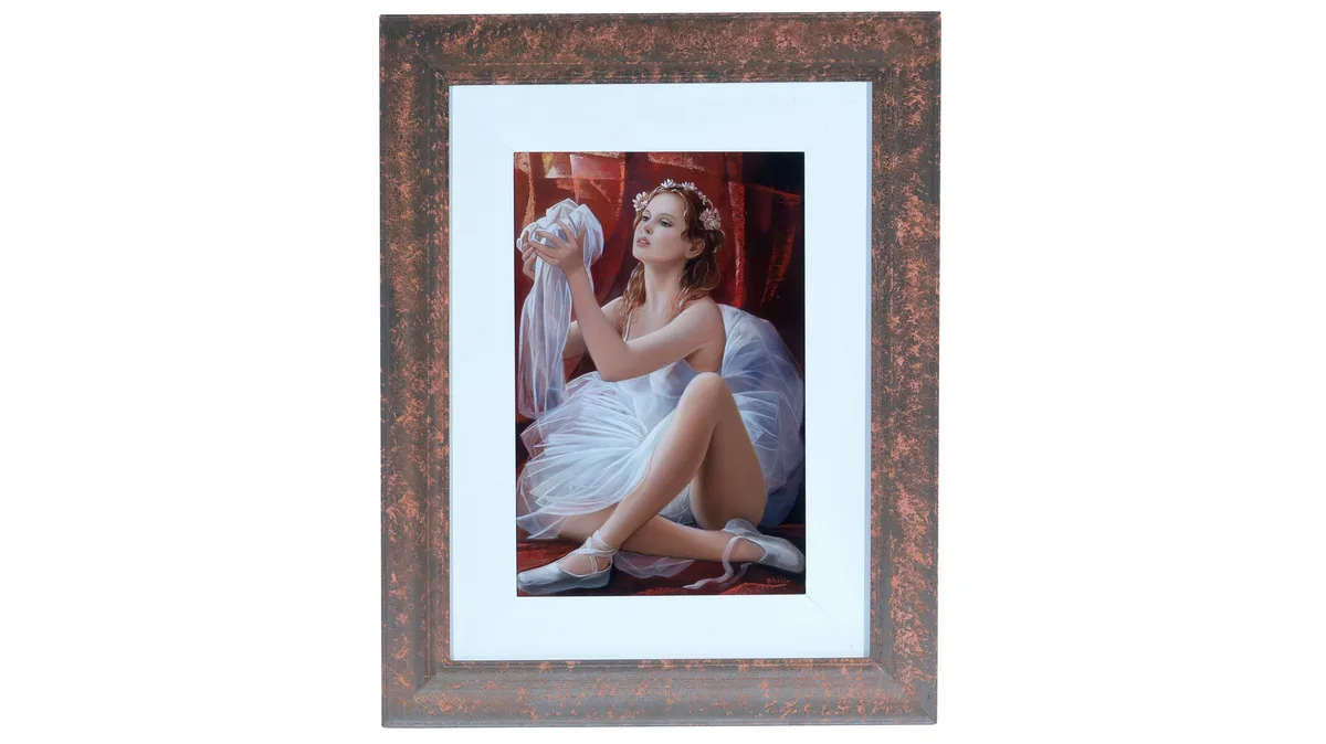 Pasquale Picazio, The Ballet Dancer, oil on board