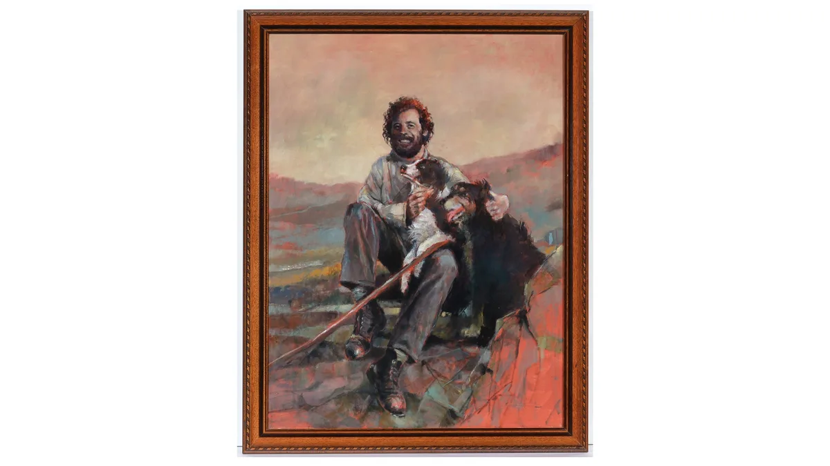 Wilson Smith, Northumbrian Shepherd, oil on canvas