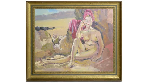 Olwen Tarrant, Nude Bather, oil on canvas
