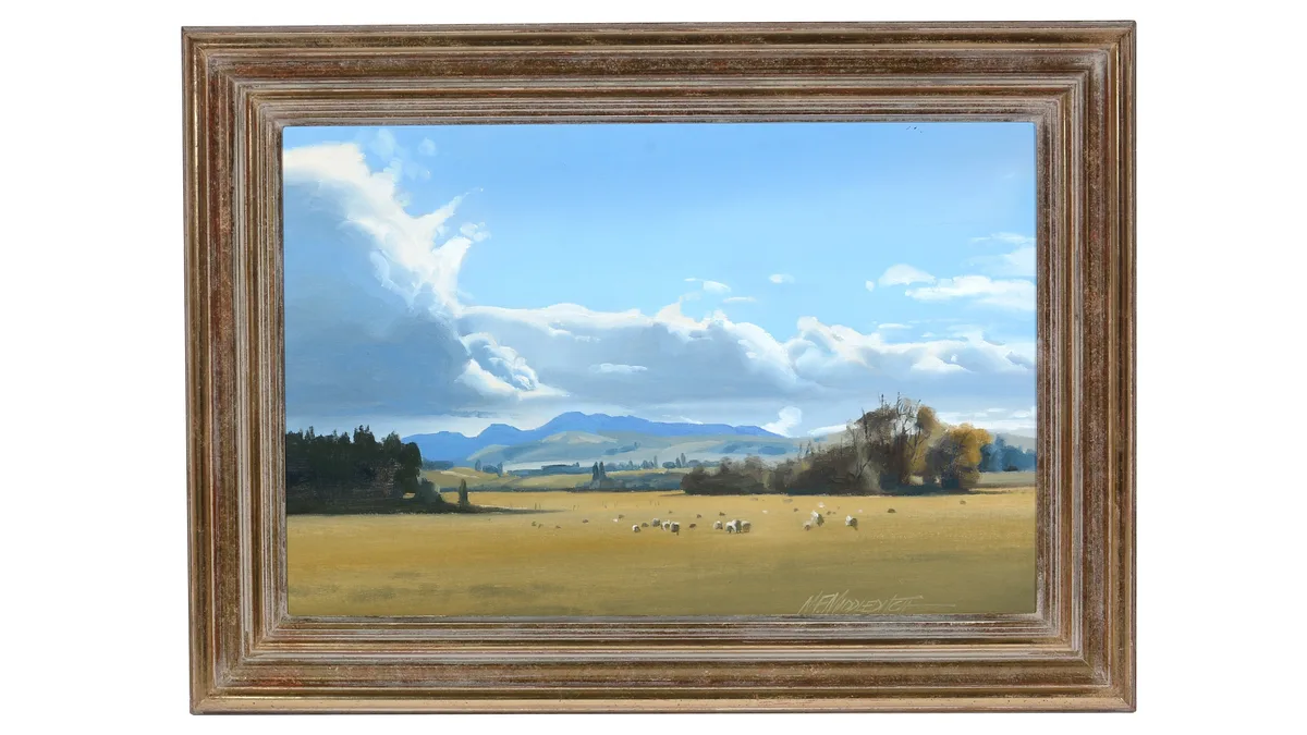 Maurice Middleditch, Nor'wester, Near Hororata, New Zealand, oil on board