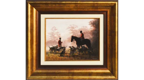 Glyn Williams, The Hunt, oil on board
