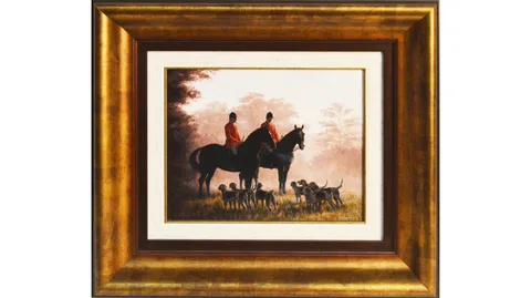 Glyn Williams, The Early Hunt, oil on board
