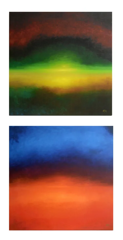 Terry Donnelly, The Northern Lights, and The Gloaming, box canvas print