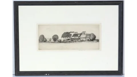 Frederick George Austin, Rural Farmstead, pencil signed to the margin and dated 1927