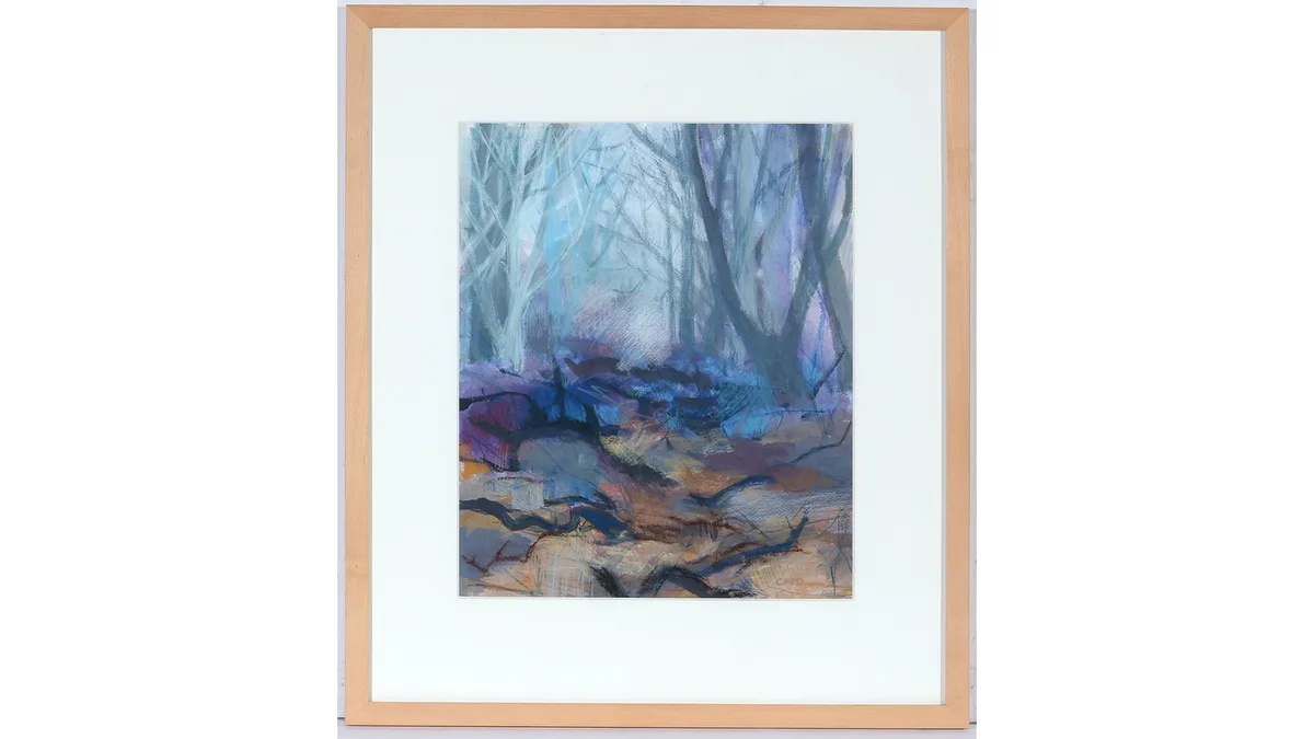 Carol McDermott, Milton Rigg Wood, gouache and watercolour pencil