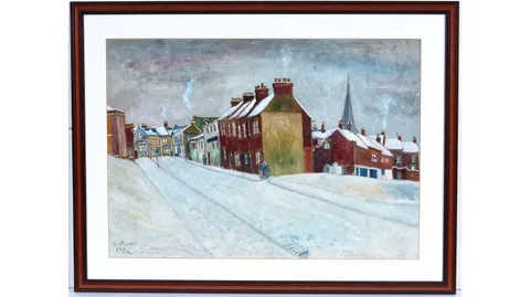Charlie Rogers, Cuthbert Street, Gateshead, oil on paper