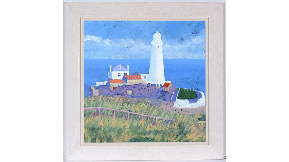 Joanne Wishart, St Mary's Lighthouse, acrylic on board