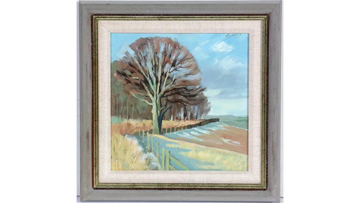 Andrew Binnie, Frosty Morning, oil on canvas