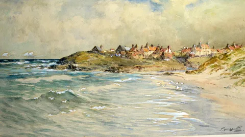 Thomas Swift Hutton, Seaton Sluice, watercolour