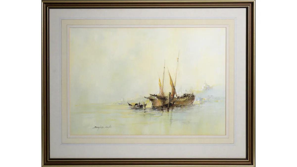 Bernard Banks, Twin Moornings, watercolour