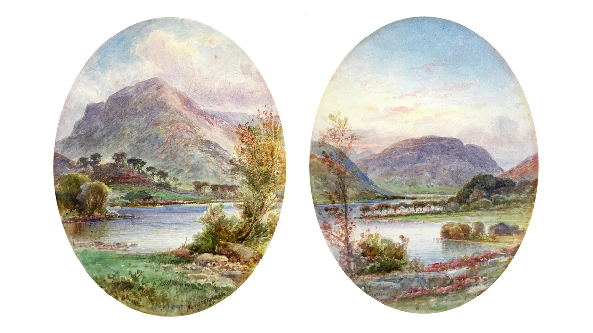 Malcolm Crosse, Buttermere, and Honister Cragg; English Lake District, watercolour