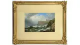 19th Century British School, Rough Seas off the Coast of Tynemouth