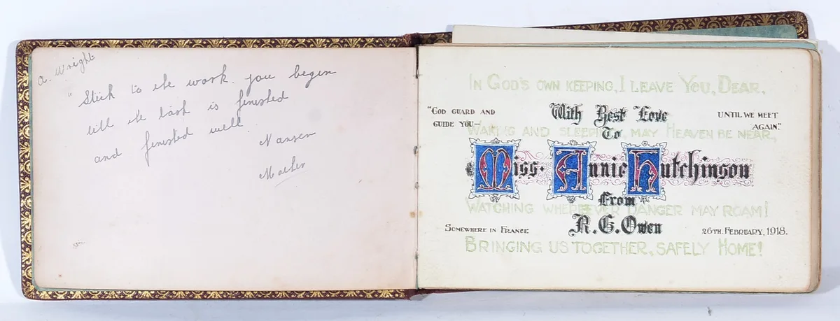 Robert Owen, A Bon Mot Album Containing Great War Sketches, watercolour and ink