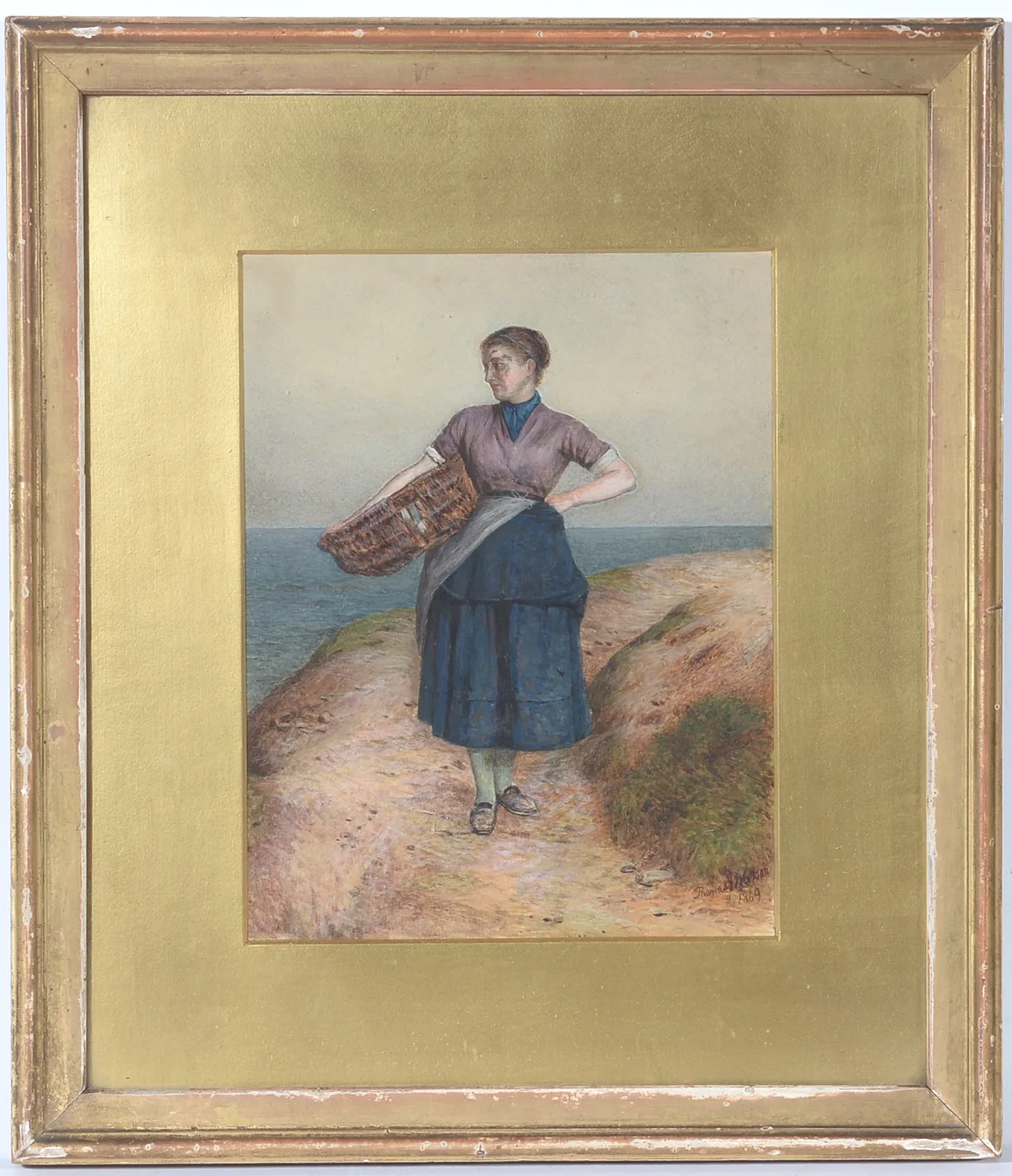 Thomas J. Watson, Cullercoats Girl, watercolour