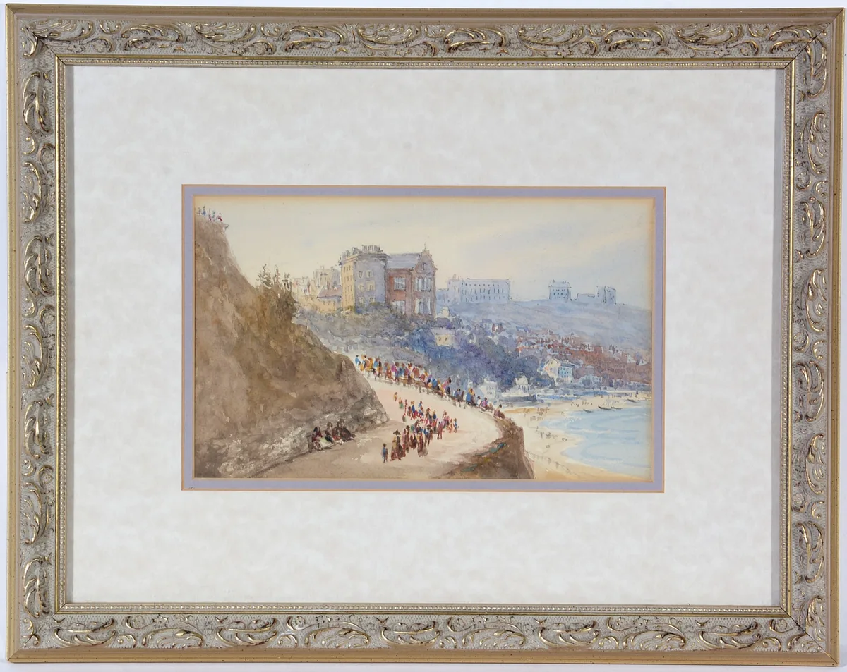 John Davenport, Scarborough Beach Sept 1856, watercolour