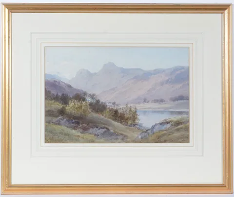 Edward Arden, Langdale Pikes in the Lake District, watercolour