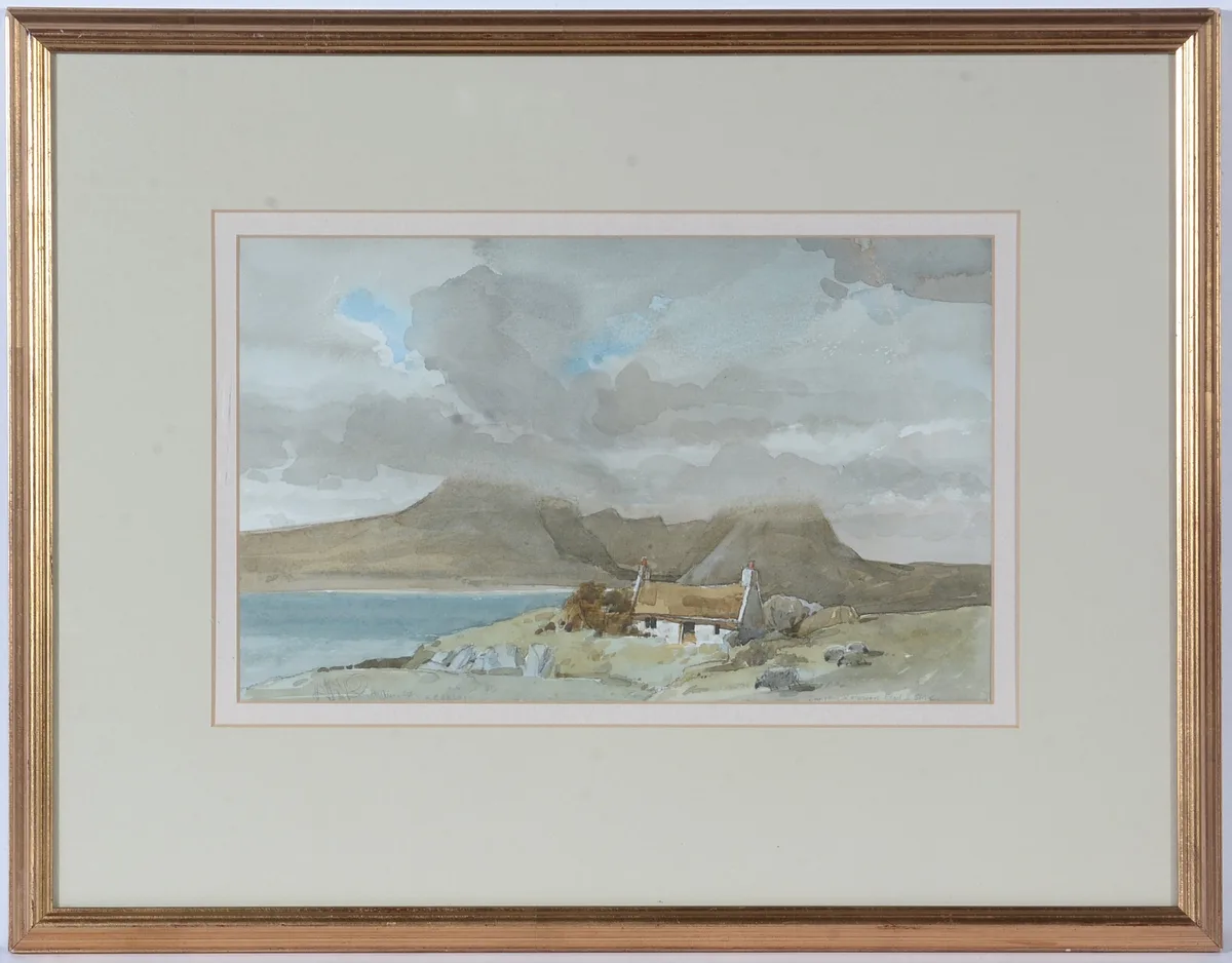 Allan Graham, Sunshine and Showers, Elgol, Skye, watercolour