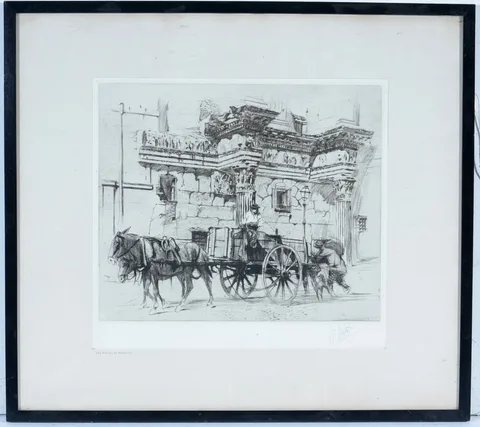 William Walcot, The Forum of Minerva, pencil signed