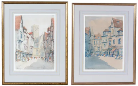 Victor Noble Rainbird, St. Vincent - Rouen, watercolour