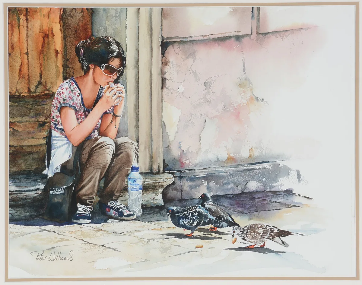 Peter Williams, Fair Weather Friends, watercolour