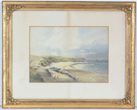 Frederick Dove Ogilvie, Coastal View, watercolour