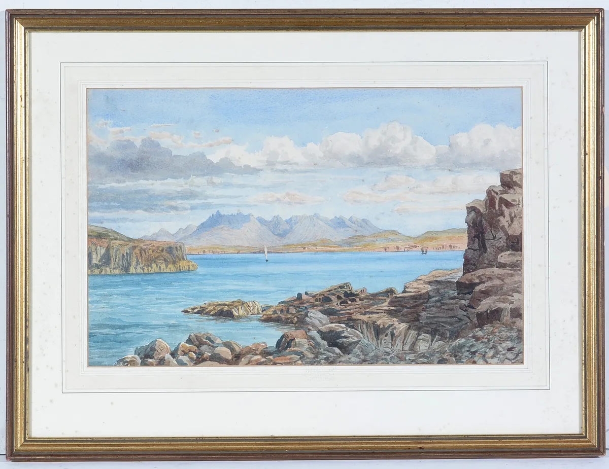 Isle of Skye by John Hoyer Heathcote, watercolour, sold Sep 2022