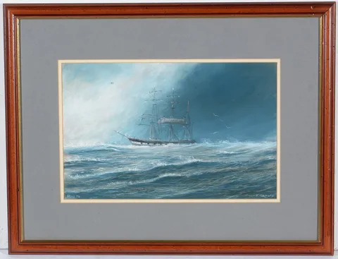 Frederick Tordoff, Hove To, pastel