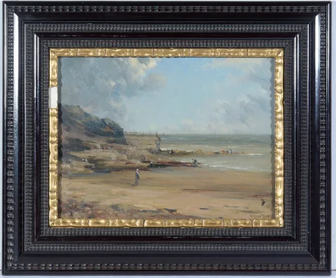 Alfonso Toft, Waiting for the Tide, oil on canvas