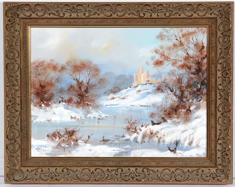 Terence McArdle, A Winter's Day, oil on board