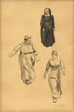 George Bellows, Belgian Women, circa 1920, charcoal on paper