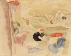 Charles Demuth, Beach, 1916, watercolor and graphite on paper
