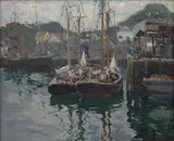 Anthony Thieme, Winter, Provincetown, oil on canvas