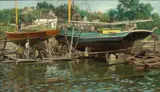 Charles Abel Corwin, Youth and Old Age (Gloucester, Mass.), 1901, oil on canvas