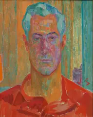 Joseph Solman, Portrait of Gerald, 1965, oil on canvas