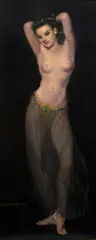 McClelland Barclay, Dancing Girl, circa 1938, oil on Masonite