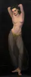 McClelland Barclay, Dancing Girl, circa 1938, oil on Masonite