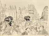 Al Hirschfeld, Piccadilly Circus