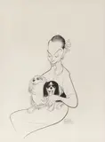Al Hirschfeld, Portrait of Hildy Parks Cohen