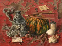 Aaron Bohrod, The Geographer, oil on board