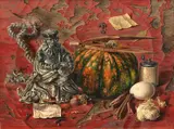 Aaron Bohrod, The Geographer, oil on board