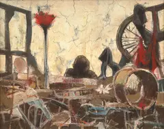 John Barnes Dobbs, American Beauty Rose, 1962, oil on board