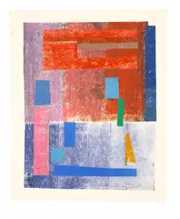 Werner Drewes, Untitled Collage, 459, 1980, collage on paper laid down on paper