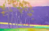 Wolf Kahn, Over-all Violet, 1999, oil on canvas
