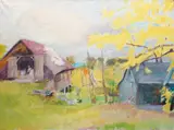 Wolf Kahn, View Toward New Hampshire, 1976, oil on canvas