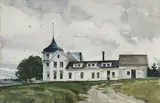 John W. McCoy, The Wawenock Hotel, watercolor and graphite on paper