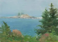 Douglas Allen, Black Spruce Ledge, 2016, oil on canvas