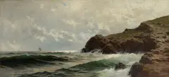 The Rockbound Coast by Alfred Thompson Bricher, oil on canvas, sold Nov 2024