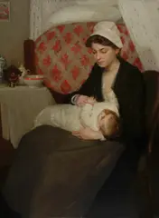 Mère et Enfant by Richard Edward Miller, circa 1903, oil on canvas, offered Nov 2024